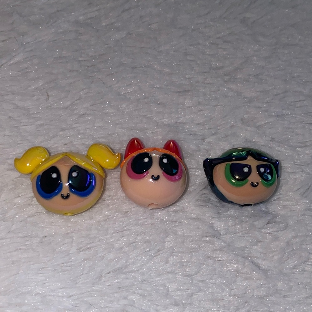 Focal bead power puff girls